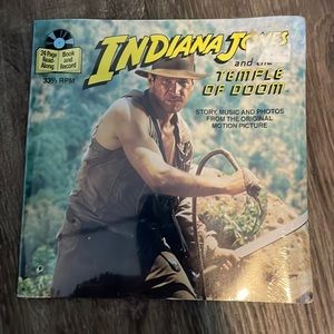 Vintage Indiana Jones Record & Read along New
